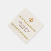 Fleur-de-lis Themed Design Serviette (Ecke)