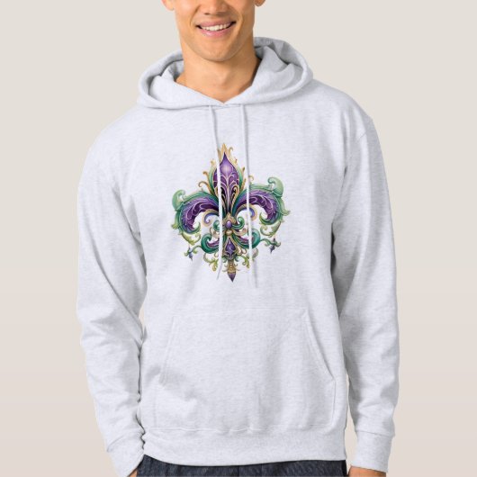 Fleur-de-lis Unisex Pullover Hoodie (Vorderseite)