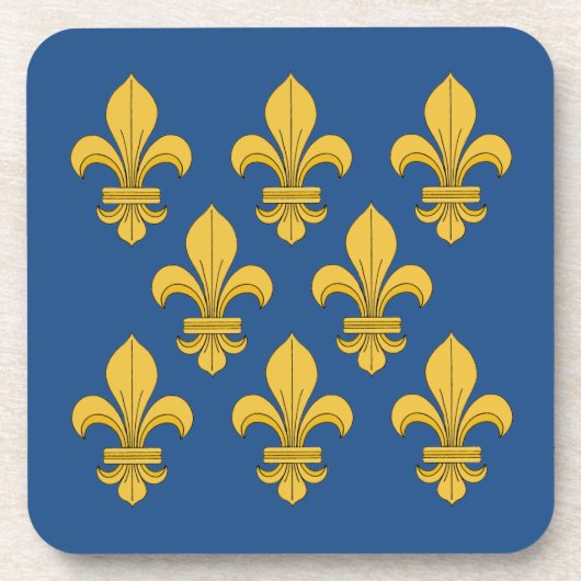 Fleur-de-lis Untersetzer (Vorderseite)