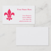 Fleur de Lis Visitenkarte (Vorne/Hinten)