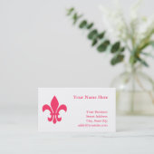 Fleur de Lis Visitenkarte (Stehend Vorderseite)