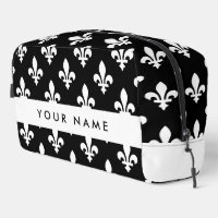 Fleur de Lis, Weiß auf Schwarz, Weiß, Ihr Name