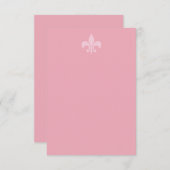 Fleur de Lise Enclosure Card in Hübschen Pinks Begleitkarte (Vorne/Hinten)