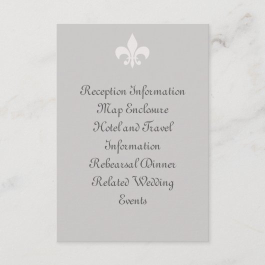Fleur de Lise Enclosure Card in Smokey Grays Begleitkarte (Vorderseite)