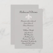 Fleur de Lise Probe Dinner Einladung (Vorne/Hinten)