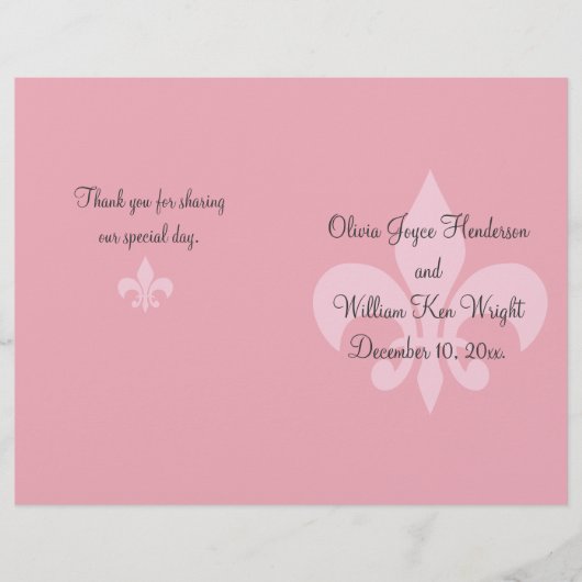 Fleur de Lise Wedding (Vorderseite)