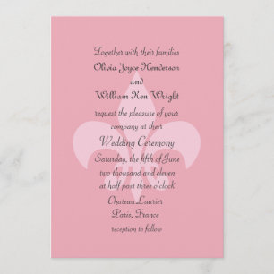 Fleur de Lise Wedding Einladung in Hübschen Pinks