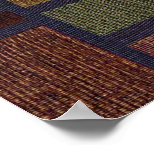 Fleur De Liz Jewels Patch Pattern Poster (Ecke)