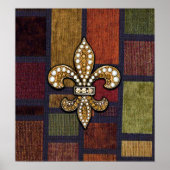 Fleur De Liz Jewels Patch Pattern Poster (Vorne)