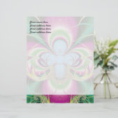 Fleur-de-luce Eigenes Briefpapierdesign Briefbogen (Stehend Vorderseite)