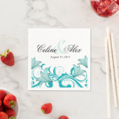 Fleur de Lyrica Floral Wedding | AQUAMARIN Serviette (Beispiel)
