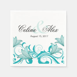 Fleur de Lyrica Floral Wedding | AQUAMARIN Serviette