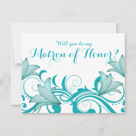 Fleur de Lyrica Matron of Honor Request | AQUAMARI Einladung