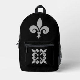 Fleur de Lys Bedruckter Rucksack