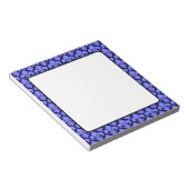 Fleur-de-Lys Blau Notizblock (angewinkelt)