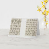 Fleur de Lys Designs aus allen Altersgruppen und a Karte (Gelbe Blume)