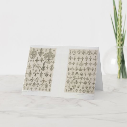 Fleur de Lys Designs aus allen Altersgruppen und a Karte (Vorderseite)