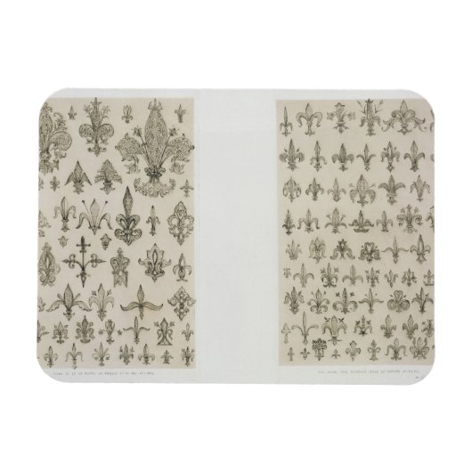 Fleur de Lys Designs aus allen Altersgruppen und a Magnet (Horizontal)