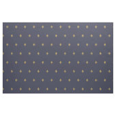 Fleur de lys franz. Liliengelb auf Marine Stoff (Yard (91,4 cm))