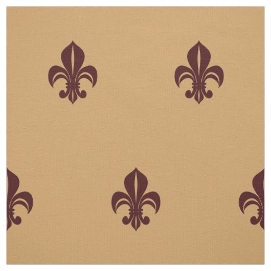 Fleur de lys franz. Lilienrot auf gelb Stoff (Muster)