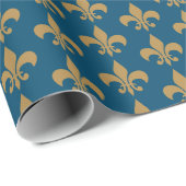 Fleur de lys geschenkpapier (Rolleneckpunkt)