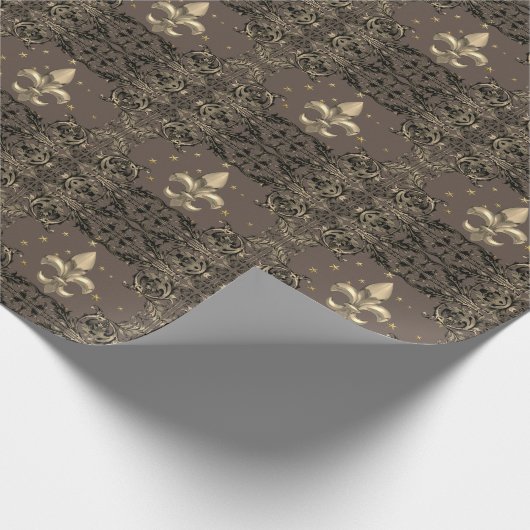 Fleur de Lys Geschenkpapier (Ecke)