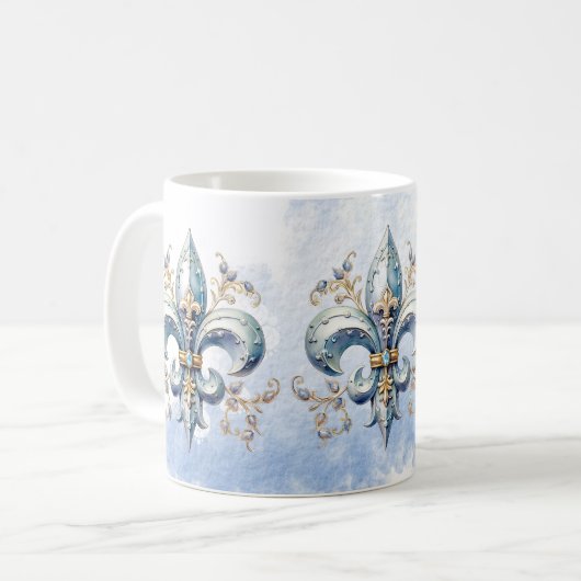 Fleur de Lys Kaffeetasse (Vorderseite Links)