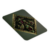 Fleur-de-lys-Klaue, die traditionell unter dem Str Magnet (Rechte Seite)