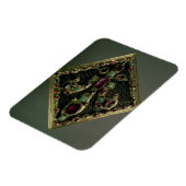 Fleur-de-lys-Klaue, die traditionell unter dem Str Magnet (Linke Seite)