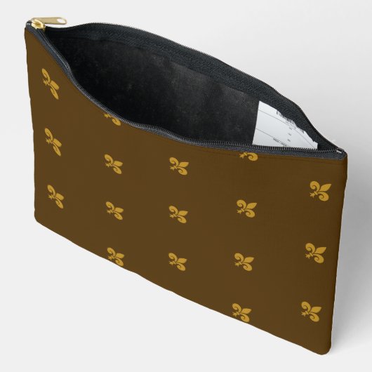 Fleur de Lys Large Accessory Pouch Zubehörtasche (Offen)