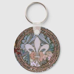 Fleur de lys - Mucha - Maude Adams as Joan of Arc Schlüsselanhänger