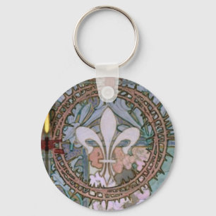 Fleur de lys - Mucha - Maude Adams as Joan of Arc Schlüsselanhänger