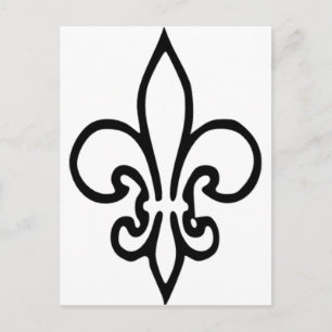 Fleur de lys postkarte