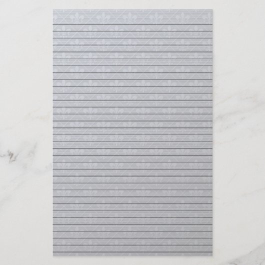 Fleur de Lys Stationery mit optionalen Linien Briefpapier (Vorderseite)
