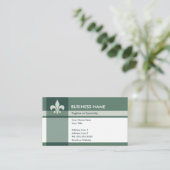 Fleur de Lys Visitenkarte (Stehend Vorderseite)