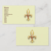 Fleur-de-Lys! Visitenkarte (Vorne/Hinten)