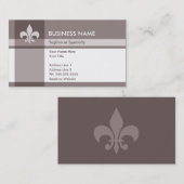 Fleur de Lys Visitenkarte (Vorne/Hinten)