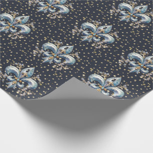 Fleur de Lys Wrapping Paper Geschenkpapier