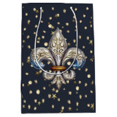 Fleur de Lys Wrapping Paper Mittlere Geschenktüte (Vorderseite)