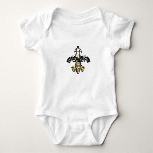 Fleur De New Orleans Baby Strampler (Vorderseite)