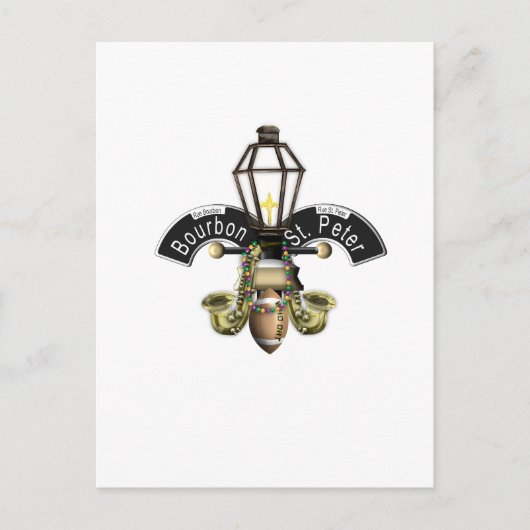 Fleur de New Orleans Postkarte (Vorderseite)