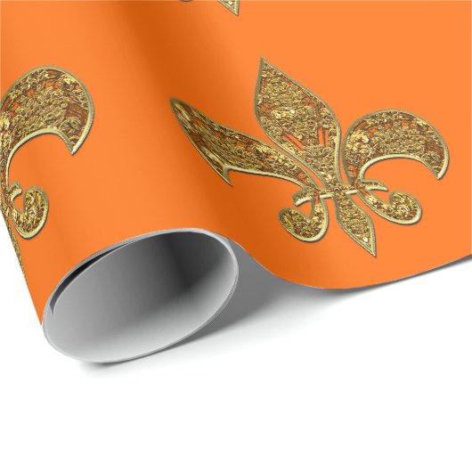 Fleur de Pumpkin Geschenkpapier (Rolleneckpunkt)