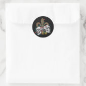 Fleur de Rock Runder Aufkleber (Tasche)