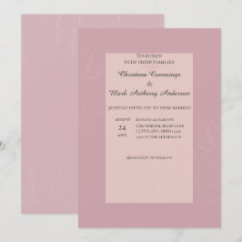 Fleur de Satin Hochzeit Einladung
