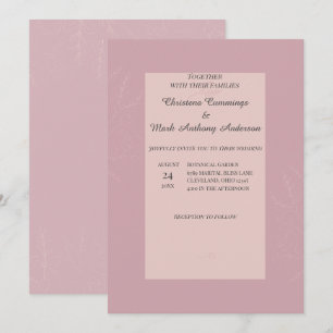 Fleur de Satin Hochzeit Einladung