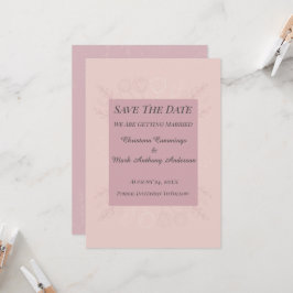 Fleur de Satin Hochzeitsankündigung "Save The Date Einladung