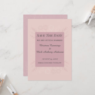 Fleur de Satin Hochzeitsankündigung "Save The Date Einladung
