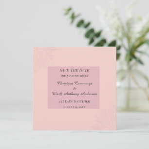 Fleur de Satin Hochzeitstag Save The Date Einladung