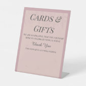 Fleur de Satin Karten & Geschenke Sockelschild (Vorderseite)