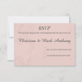 Fleur de Satin  RSVP Karte (Vorderseite)